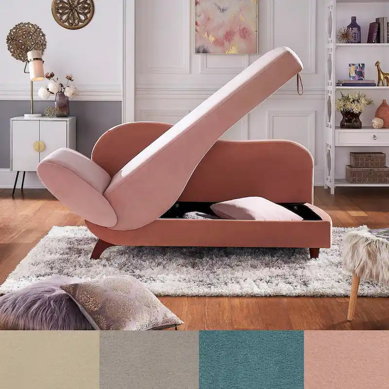 Aideen 2-tone Storage Chaise by iNSPIRE Q Modern