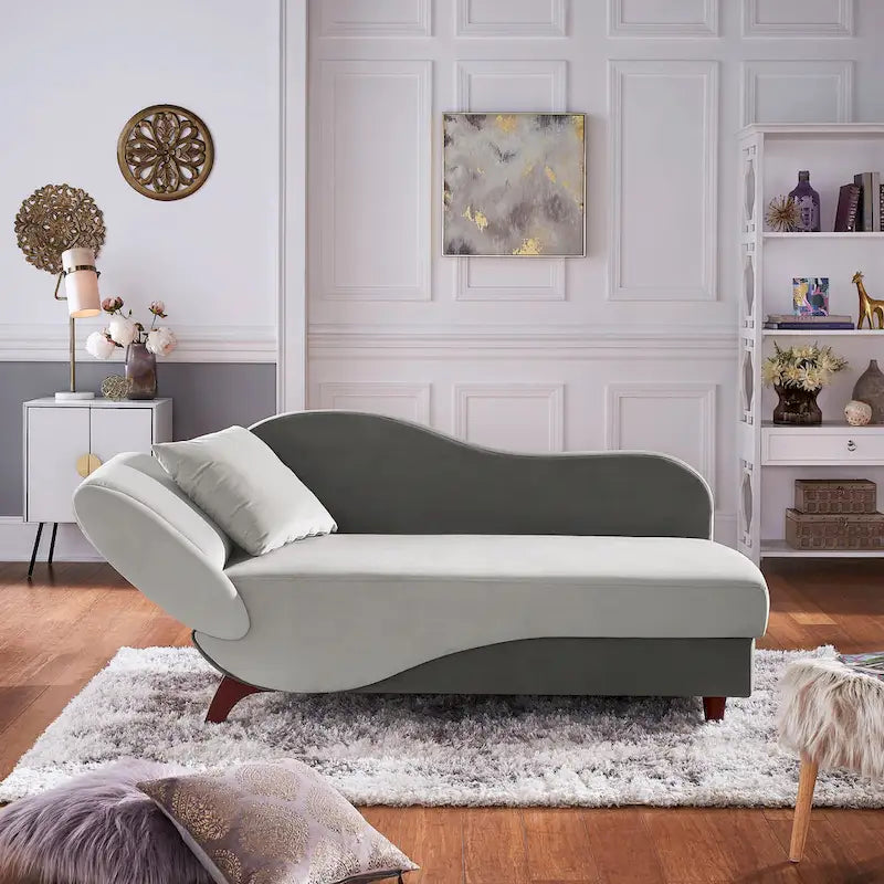 Aideen 2-tone Storage Chaise by iNSPIRE Q Modern
