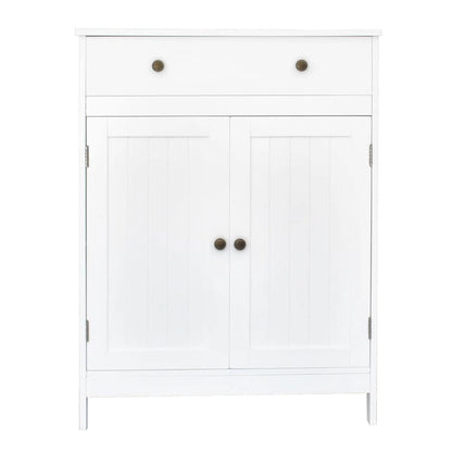 FCH Bathroom Freestanding Double Door Storage Cabinet