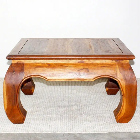 Haussmann Teak Thai Opium Table 29 x 29 x 16 inch High Oak Oil - 29  x 29  x 16 