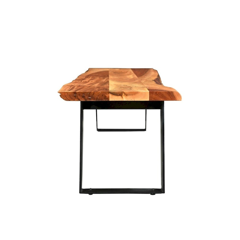 Timbergirl Handmade Live Edge Acacia Wood Bench (India)