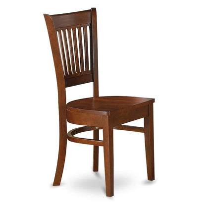 East West Furniture 7 Piece Kitchen Table Set- an Oval Dining Room Table and 6 Kitchen Chairs, Espresso (Seat Options)