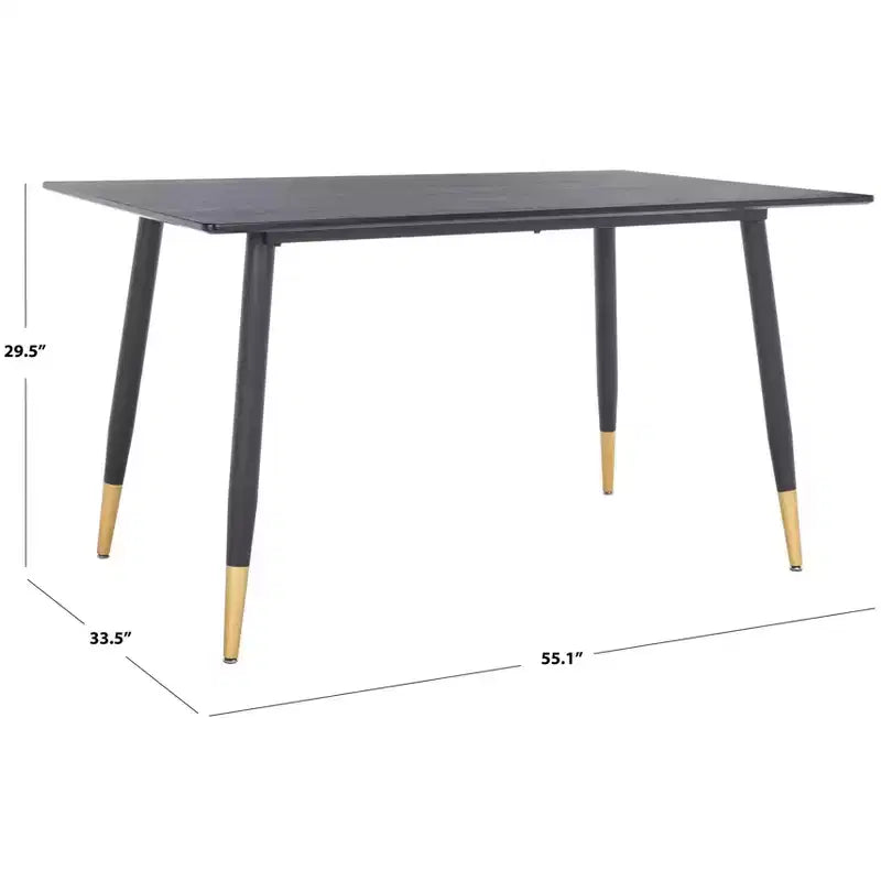 Tavolo da pranzo Acre - DTB5800A - Nero/Oro - Safavieh