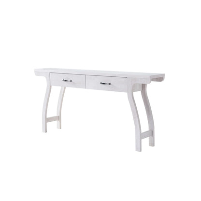 Jessica Contemporary White Oak 70-inch 2-Drawer Console Table by Furniture of America