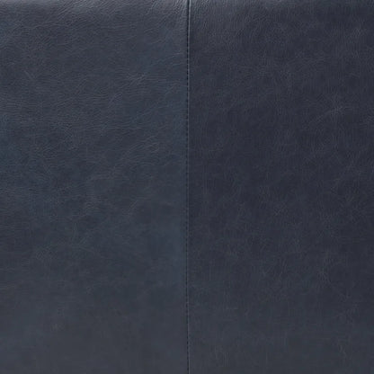Darius Blue Oxford Leather Sofa by iNSPIRE Q Modern