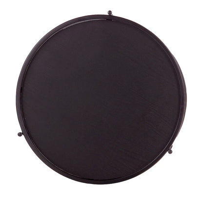 SEI Furniture Vaquero Round Modern Style w/ Shelf Wood Side Table