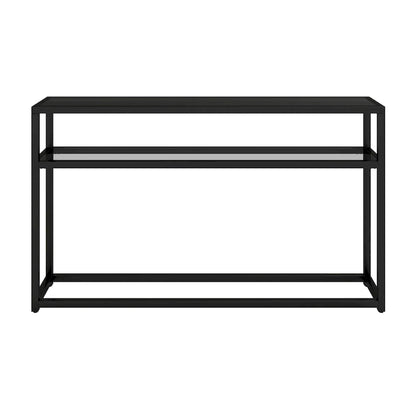 SEI Furniture Baldrick Modern 50  Long Console Table with Shelf