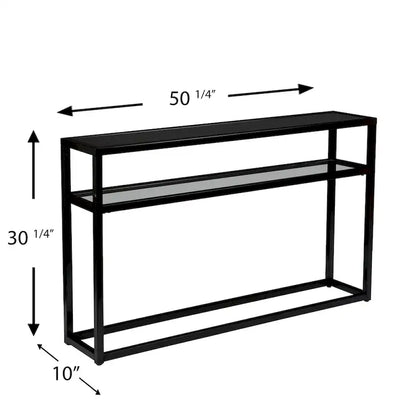 SEI Furniture Baldrick Modern 50  Long Console Table with Shelf