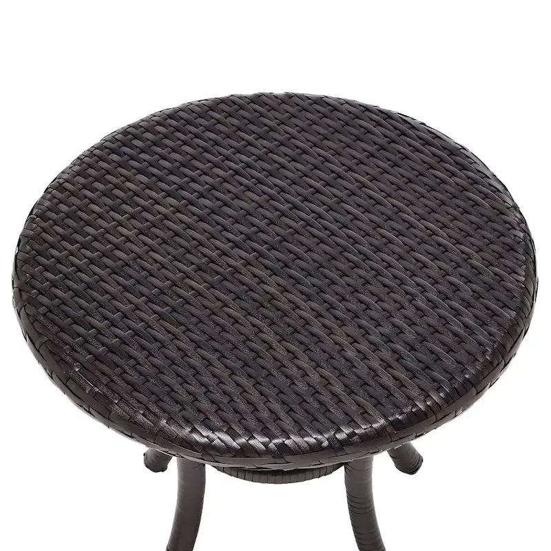 Tavolino rotondo da esterno in vimini Crosley Palm Harbor