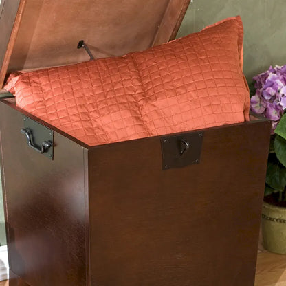SEI Furniture Liatris Espresso Trunk Side Table