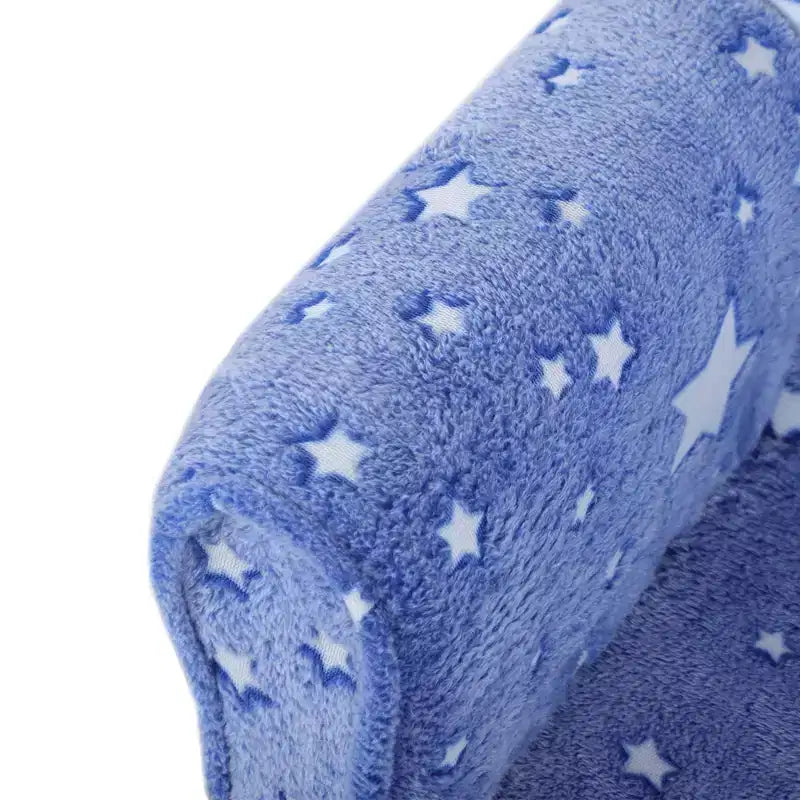 Divanetto per bambini Qaba, divanetto per bambini con stelle fluorescenti e struttura in legno, divanetto imbottito per bambini da 18 a 36 mesi