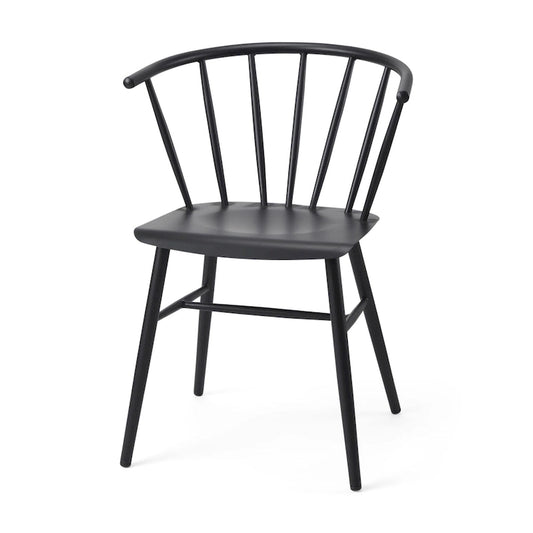 Colin Black Metal Dining Chair - 21.2 W x 21.2 D x 30.3 H