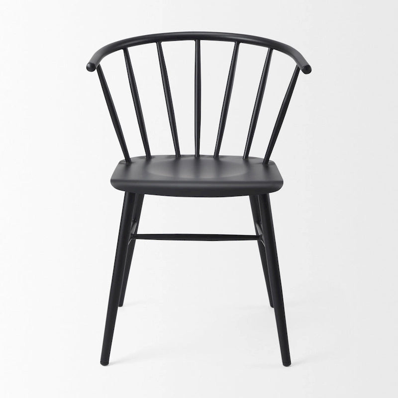 Colin Black Metal Dining Chair - 21.2 W x 21.2 D x 30.3 H