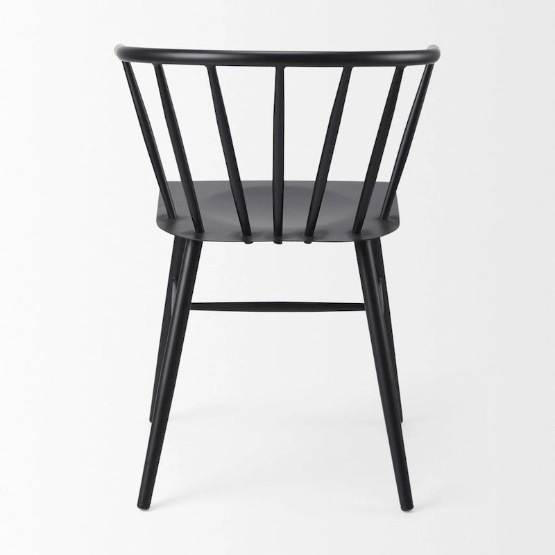 Colin Black Metal Dining Chair - 21.2 W x 21.2 D x 30.3 H