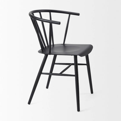 Colin Black Metal Dining Chair - 21.2 W x 21.2 D x 30.3 H