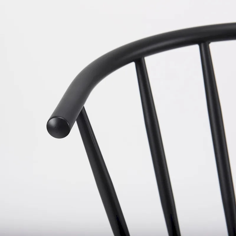 Colin Black Metal Dining Chair - 21.2 W x 21.2 D x 30.3 H