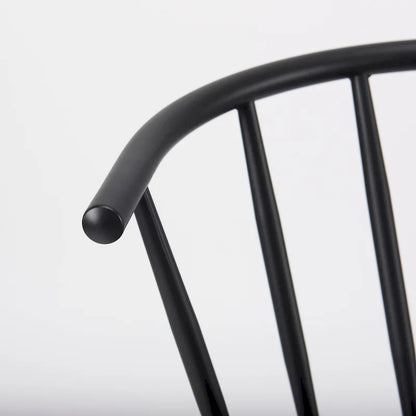 Colin Black Metal Dining Chair - 21.2 W x 21.2 D x 30.3 H
