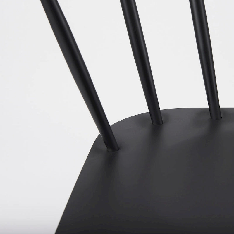 Colin Black Metal Dining Chair - 21.2 W x 21.2 D x 30.3 H