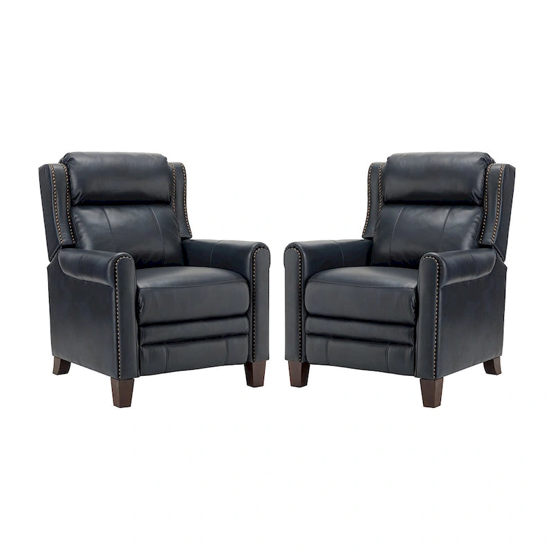 Felisa 32.48  Wide Genuine Leather Manual Recline Set of 2