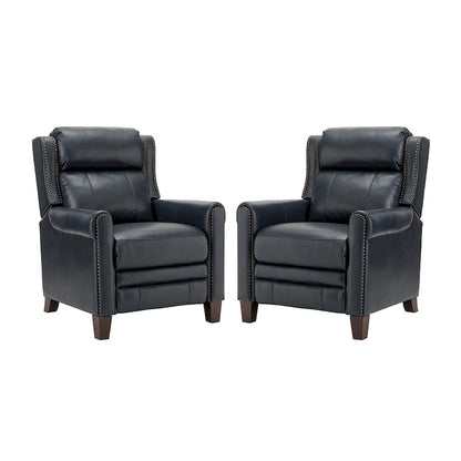 Felisa 32.48  Wide Genuine Leather Manual Recline Set of 2