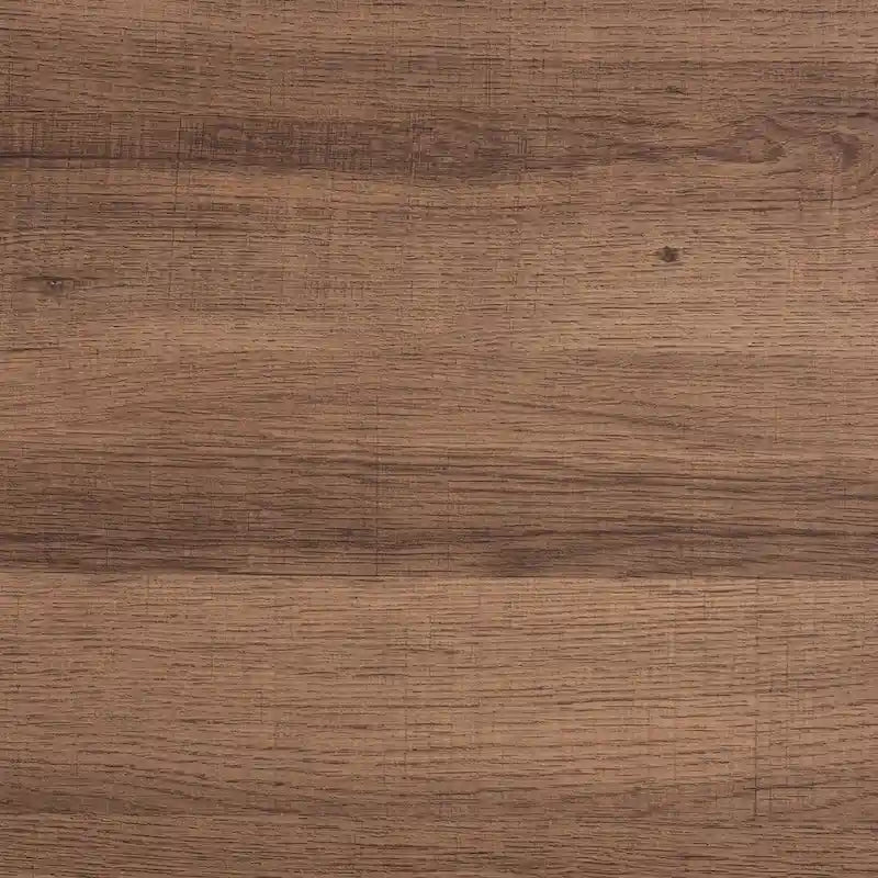 Savion Modern Industrial Walnut Brown Finished Wood and Black Metal Coffee Table