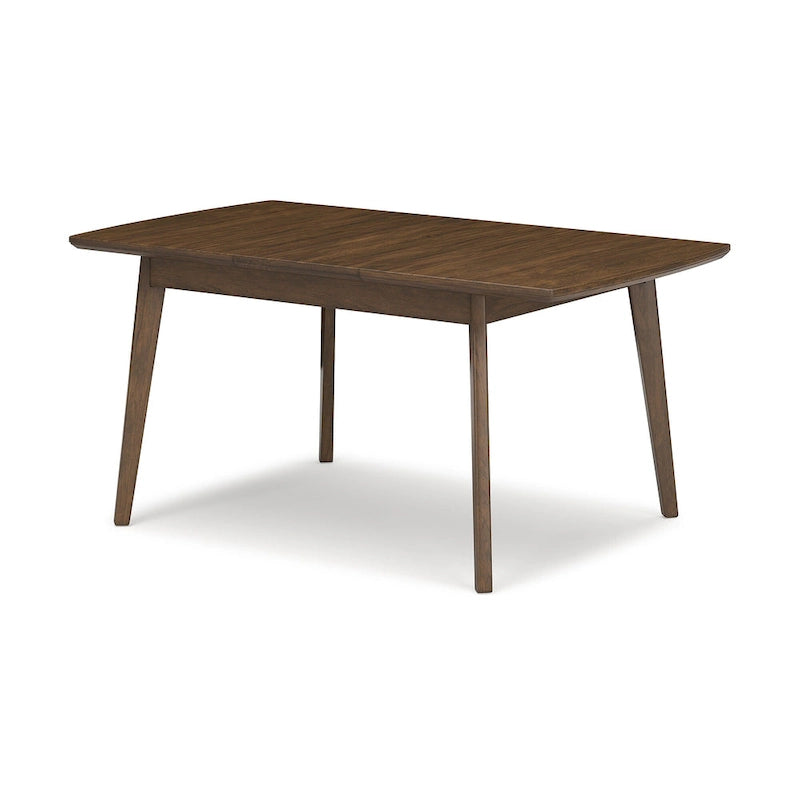 Signature Design by Ashley Lyncott Tavolo da pranzo rettangolare marrone con prolunga a farfalla - 36 L x 48/64 P x 30 A