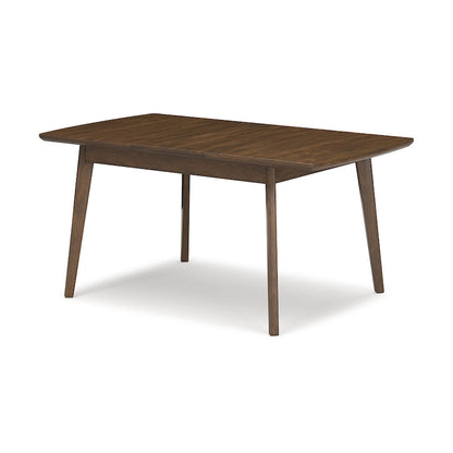 Signature Design by Ashley Lyncott Tavolo da pranzo rettangolare marrone con prolunga a farfalla - 36 L x 48/64 P x 30 A