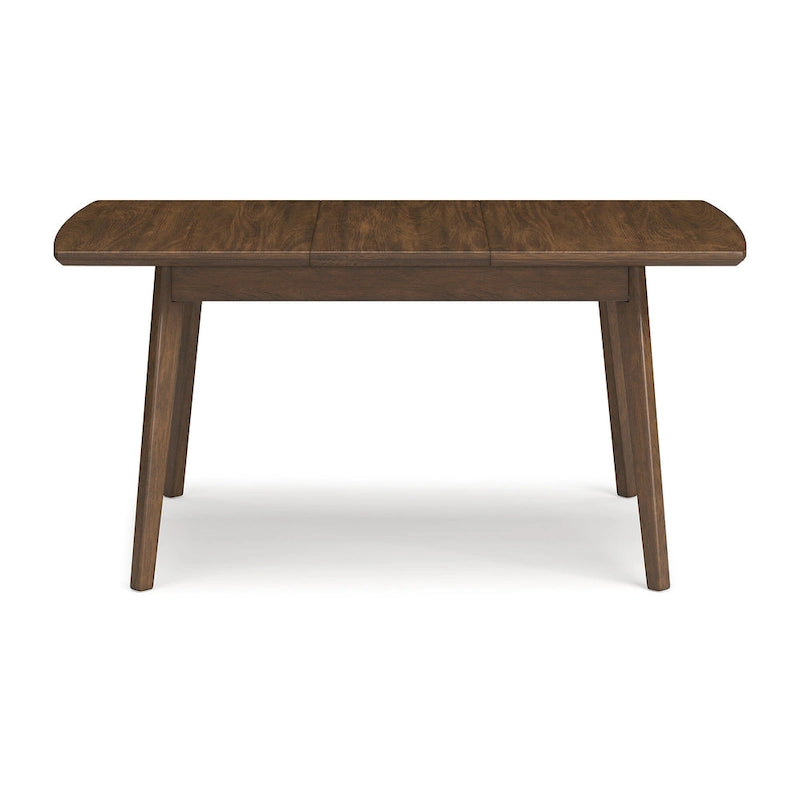 Signature Design by Ashley Lyncott Tavolo da pranzo rettangolare marrone con prolunga a farfalla - 36 L x 48/64 P x 30 A