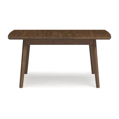 Signature Design by Ashley Lyncott Tavolo da pranzo rettangolare marrone con prolunga a farfalla - 36 L x 48/64 P x 30 A
