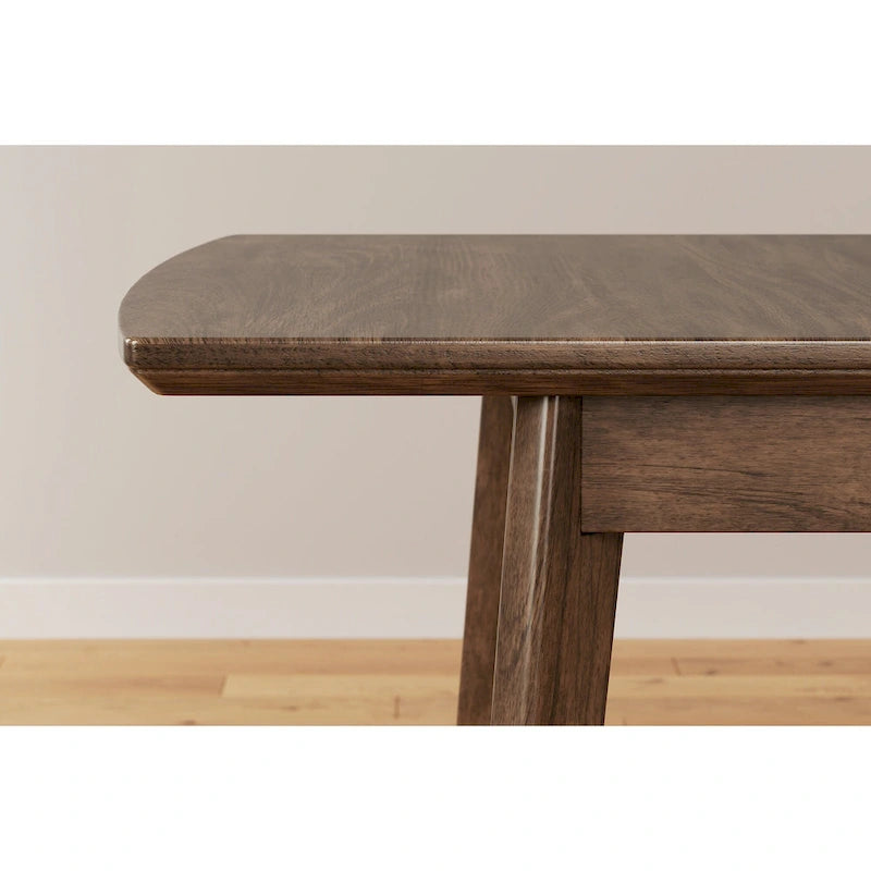 Signature Design by Ashley Lyncott Tavolo da pranzo rettangolare marrone con prolunga a farfalla - 36 L x 48/64 P x 30 A