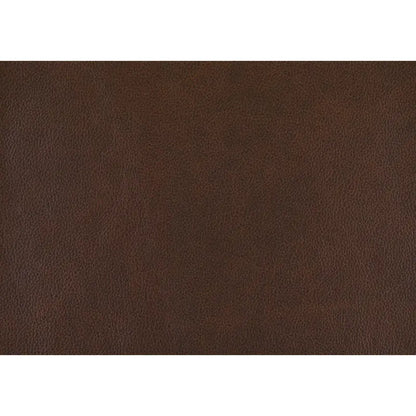 Sen 88 Inch Low Back Tufted Sofa, Brown Top Grain Leather, Metal Legs