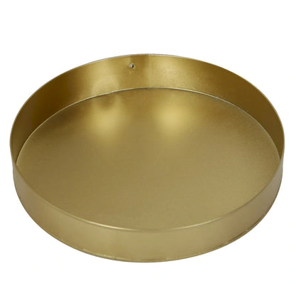 Adeco Multipurpose End Table Metal Shelf Holder Organizer Entrance Umbrella Stand - 9. 25  x 9. 25  x 18. 78