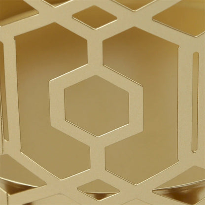 Adeco Multipurpose End Table Metal Shelf Holder Organizer Entrance Umbrella Stand - 9. 25  x 9. 25  x 18. 78