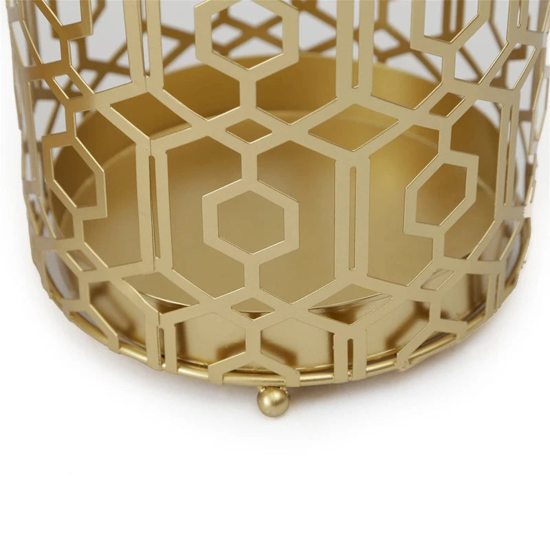 Adeco Multipurpose End Table Metal Shelf Holder Organizer Entrance Umbrella Stand - 9. 25  x 9. 25  x 18. 78