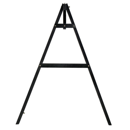 2-Person Carbonized Solid Wood Porch Swing Stand (without hanging swing)