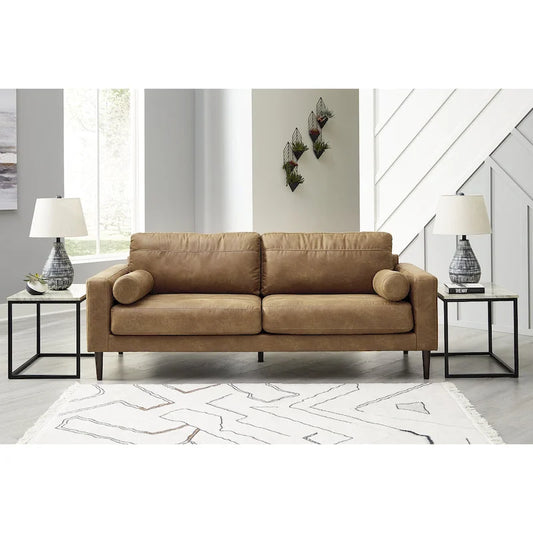 Signature Design by Ashley Telora Caramel Sofa - 85 W x 35 D x 35 H