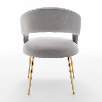 SEYNAR Mid Century Modern Velvet Upolstered Open-Back Dining Chair Set of 4