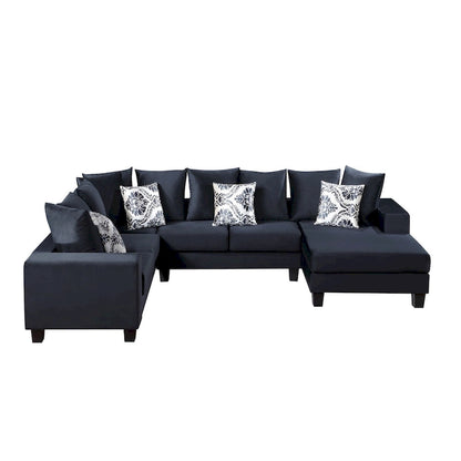 Merax Modern U Shape Sectional Sofa with Lots of Pillows Included