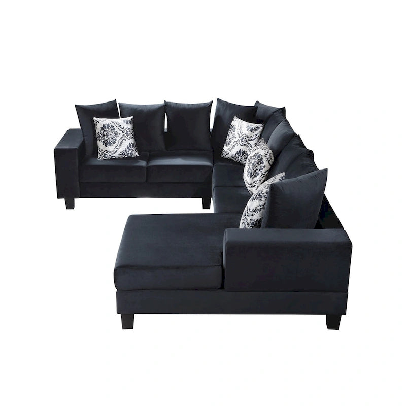 Merax Modern U Shape Sectional Sofa with Lots of Pillows Included
