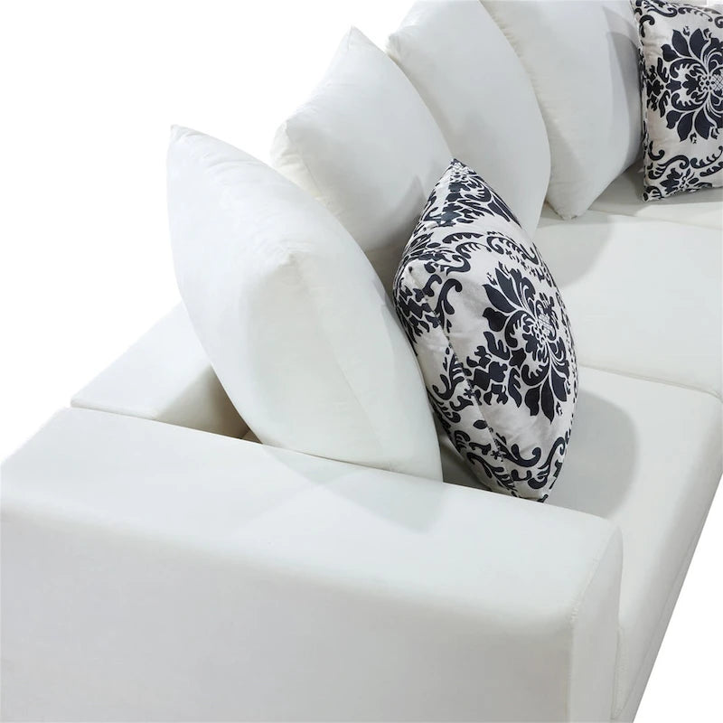 Merax Modern U Shape Sectional Sofa with Lots of Pillows Included