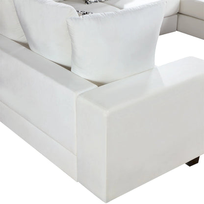 Merax Modern U Shape Sectional Sofa with Lots of Pillows Included