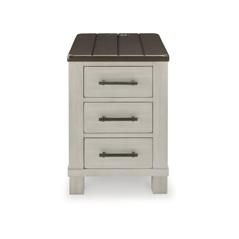 Signature Design by Ashley Darborn Gray/Brown Chairside End Table - 17.75 W x 24 D x 24 H