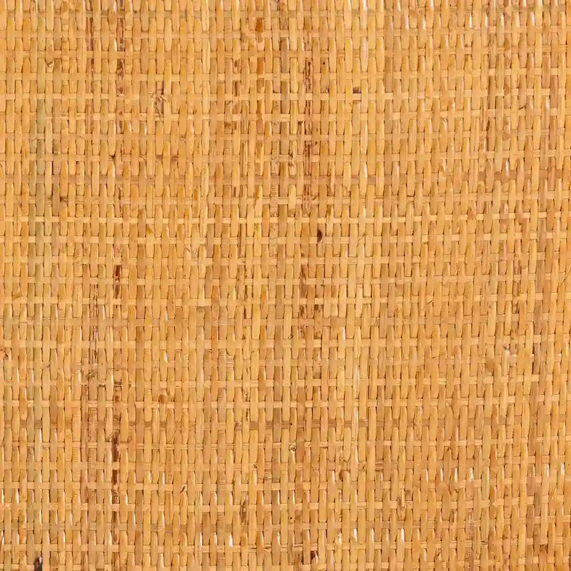 Savitri Modern Bohemian Natural Rattan 2-Tier Console Table