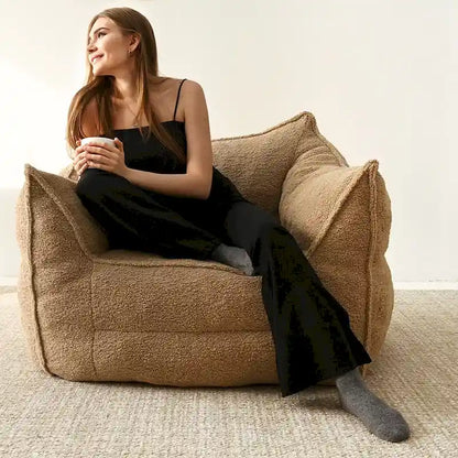 Lazy Sofa Chair Bean Bag Chair Sofa with Ottoman