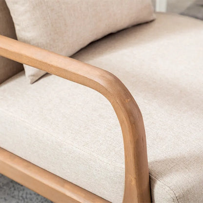 Ebello Modern Solid wood Accent Chair