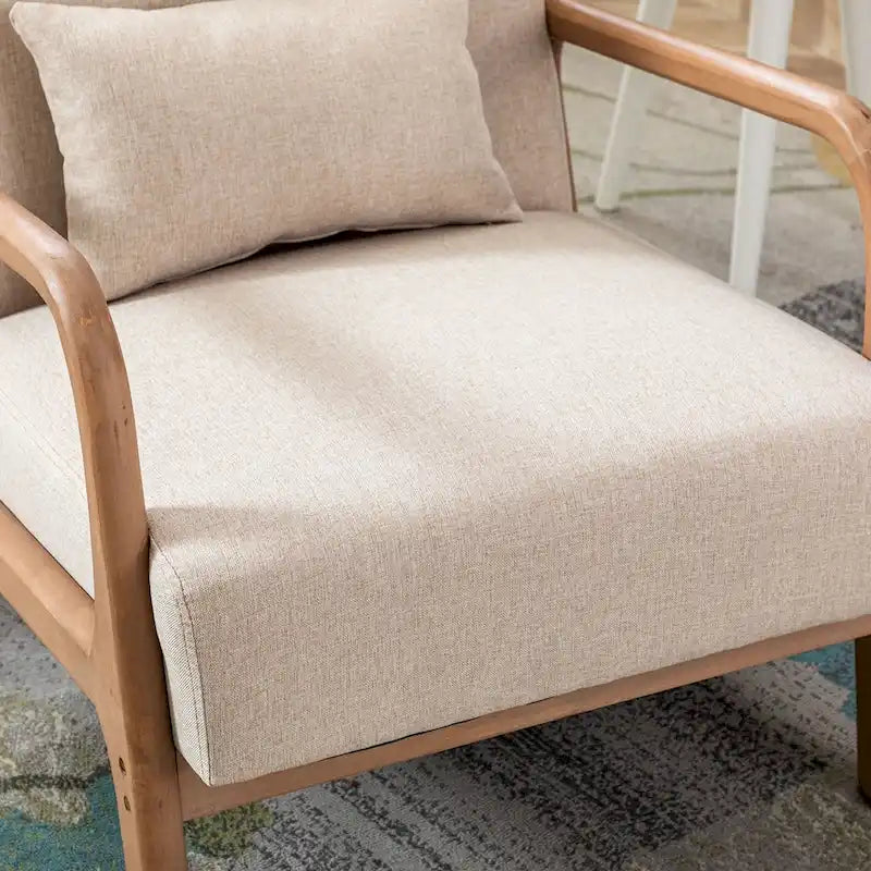 Ebello Modern Solid wood Accent Chair