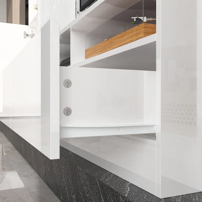 Glossy Entertainment Center TV Media Center Wall Storage Cabinet - 94.5 X78.7