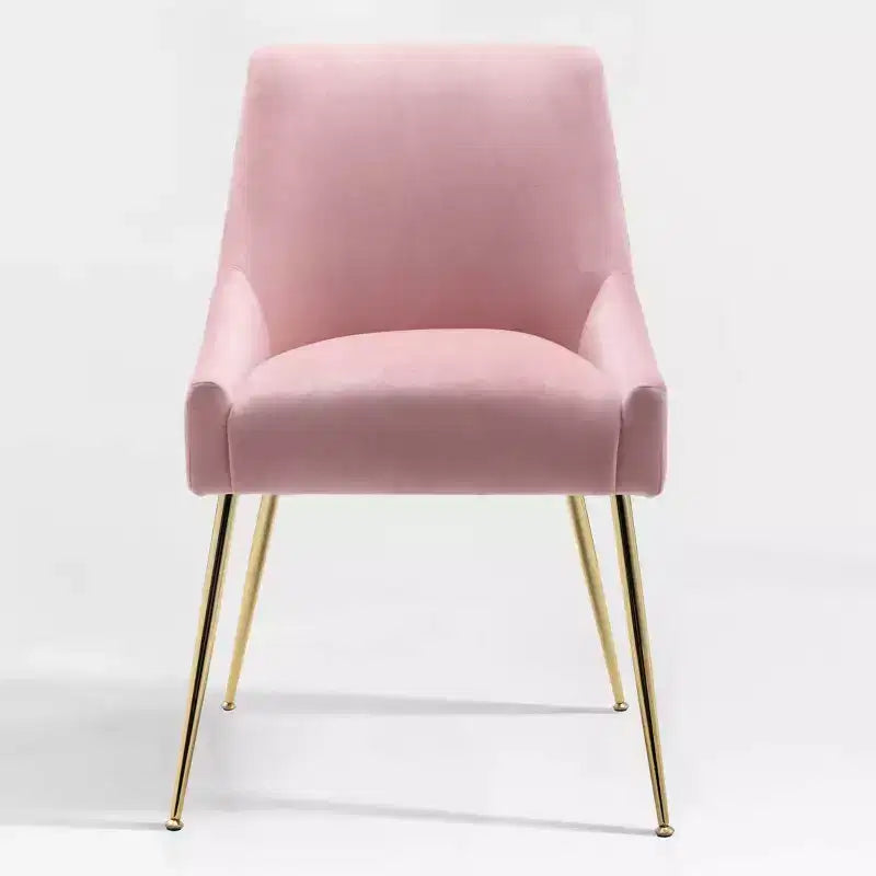 WestinTrends Upholstered Performance Velvet Accent Chair With Metal Leg