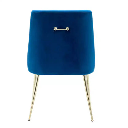 WestinTrends Sedia occasionale imbottita in velluto Performance con gambe in metallo