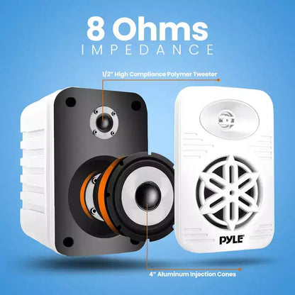 Sistema di Altoparlanti Bluetooth da Esterno Impermeabile Pyle da 300W - PDWRBT46WT